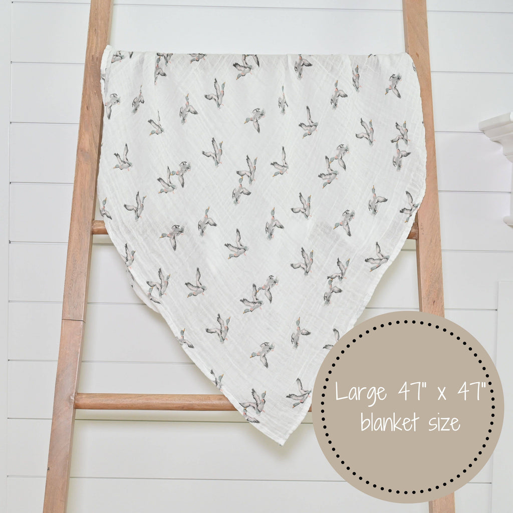 Quackin'up Baby Muslin Cotton Swaddle Blanket