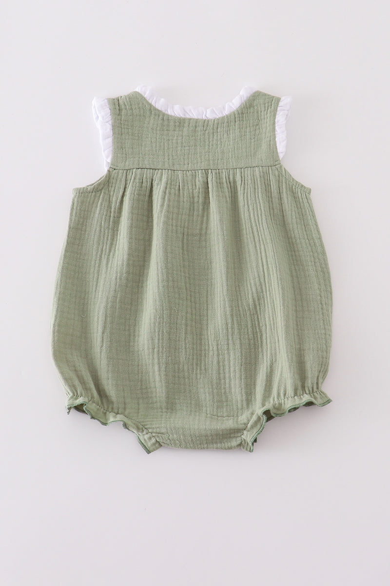 Premium sage ruffle bubble